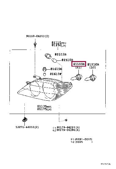 Лампа галогенная HB3 12V 60W (9098113074) Toyota 90981-13074 (TOYOTA: 90981-13074)