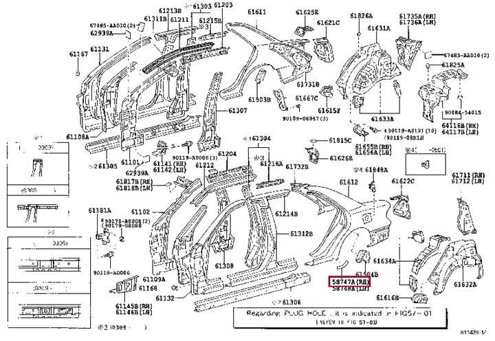 Предохранитель (58747AA010) Toyota 58747-AA010 (TOYOTA: 58747-AA010)