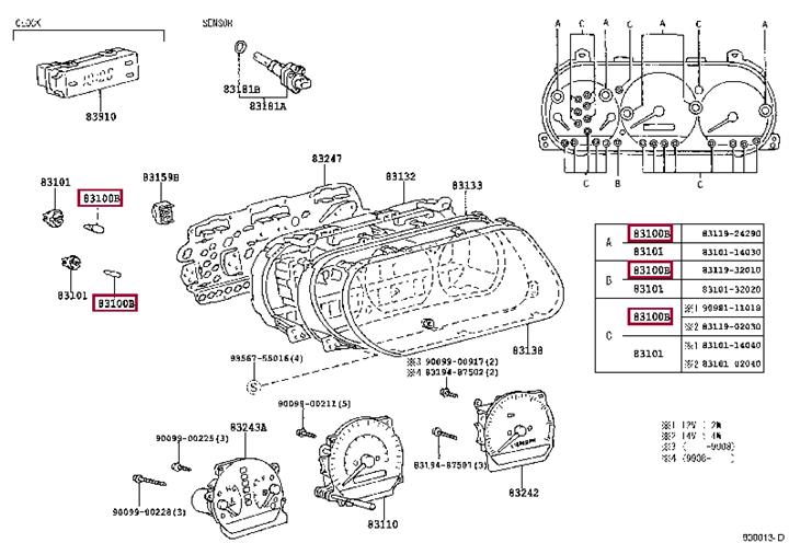 Лампа накаливания (8311902030) Toyota 83119-02030 (TOYOTA: 83119-02030)