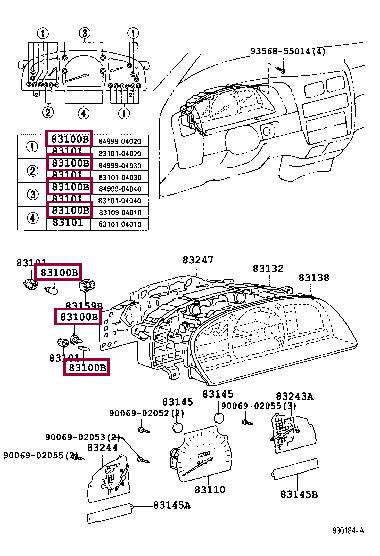 Лампа галогенная (8310904010) Toyota 8310904010 (TOYOTA: 8310904010)