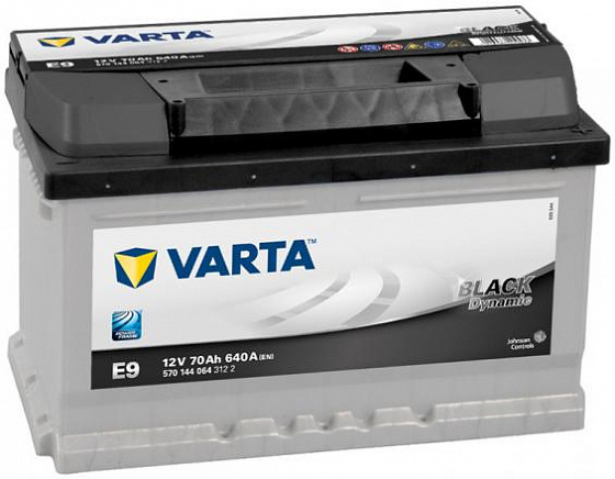 Аккумулятор Varta Black Dynamic E9 (70 А/h), 640А R+ (570 144 064) (VARTA: 570144064)