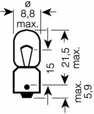 Лампа накаливания (OSRAM: 3893-02B)