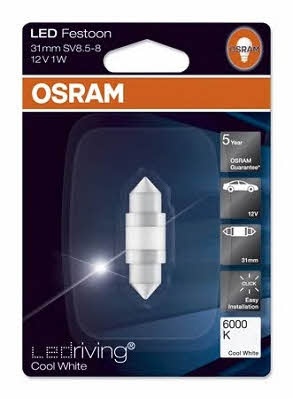 Лампа светодиодная Osram LEDriving CoolWhite Festoon 31 12V SV8,5 (6497CW) Osram 6497CW (OSRAM: 6497CW)