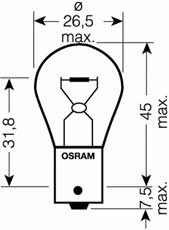 Лампа накаливания (OSRAM: 7511-02B)