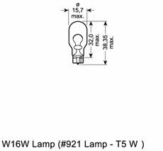 Лампа накаливания (OSRAM: 921-02B)