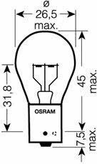 Лампа накаливания желтая PY21W 24V 21W (9507) Osram 9507 (OSRAM: 9507)