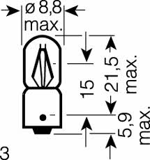 Лампа накаливания T4W 24V 4W (9930) Osram 9930 (OSRAM: 9930)