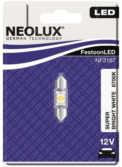 Лампа светодиодная Festoon 31 12V SV8,5 (NF3167) Neolux NF3167 (Neolux: NF3167)