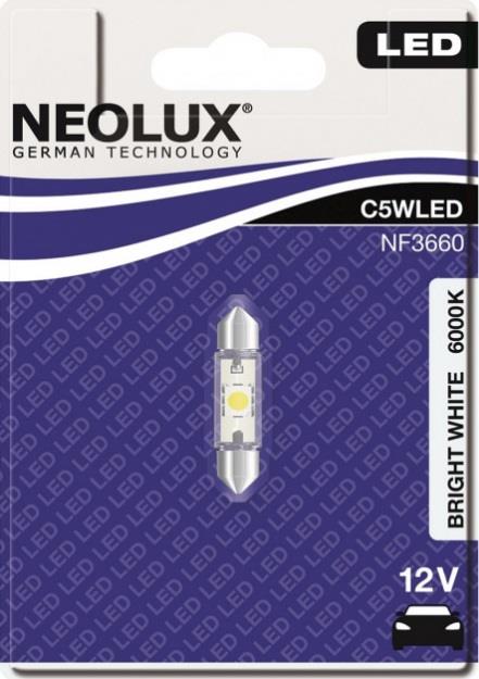 Лампа светодиодная Festoon 36 12V SV8,5 (NF3660) Neolux NF3660 (Neolux: NF3660)