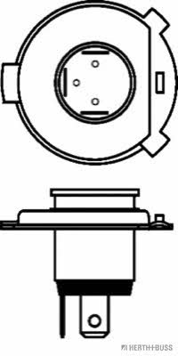 Лампа галогенная HS1 12V 35/35W (89901034) H+B Elparts 89901034 (H+B Elparts: 89901034)