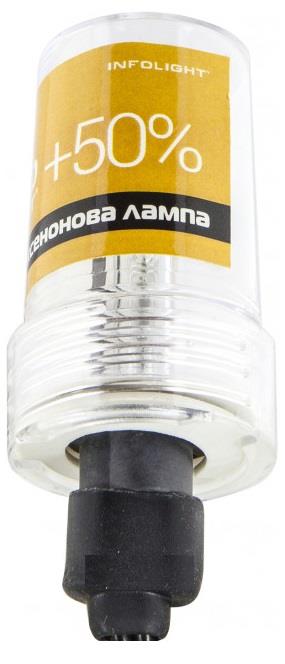 Лампа ксеноновая Infolight +50% H1 12V 35W (Н16К50) Infolight Н1 6К+50% (Infolight: Н1 6К+50%)