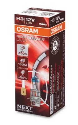 Лампа галогенная Osram Night Breaker Laser +150% H3 12V 55W (64151NL) Osram 64151NL (OSRAM: 64151NL)