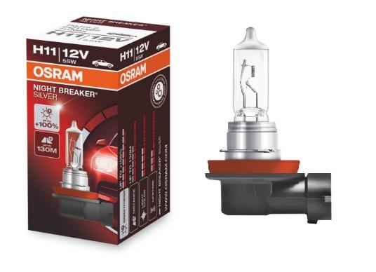 лампа галогеновая H11 NIGHT BREAKER SILVER (OSRAM: 64211NBS)