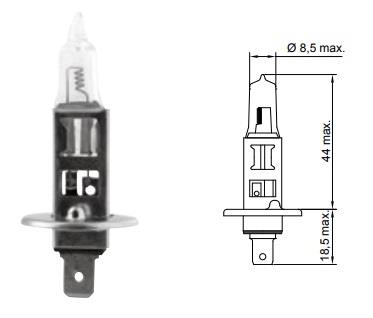 Лампа галогенная Tesla +100% More Light H1 12V 55W (B40101) Tesla B40101 (TESLA: B40101)