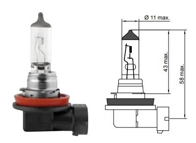 Лампа галогенная Tesla +50% More Light H8 12V 35W (B30801) Tesla B30801 (TESLA: B30801)