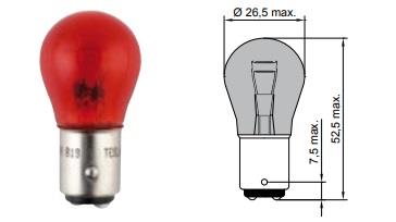 Лампа накаливания PR21/5W 12V 21/5W (B52701) Tesla B52701 (TESLA: B52701)