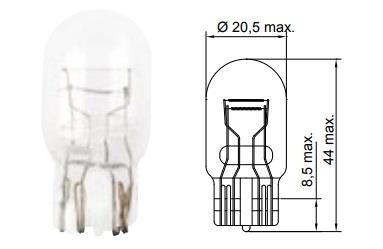 Лампа накаливания W21/5W 12V 21/5W (B62401) Tesla B62401 (TESLA: B62401)