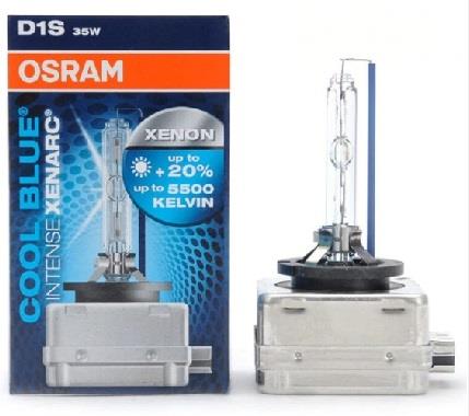 Лампа ксеноновая Osram Xenarc Cool Blue Intense +20% D1S 85V 35W 5500K (66144CBI) Osram 66144CBI (OSRAM: 66144CBI)