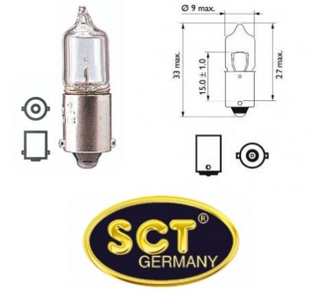 Лампа накаливания H5W 12V 5W (203119) SCT 203119 (SCT: 203119)