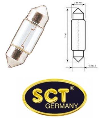 Лампа накаливания C5W 12V 5W (203508) SCT 203508 (SCT: 203508)