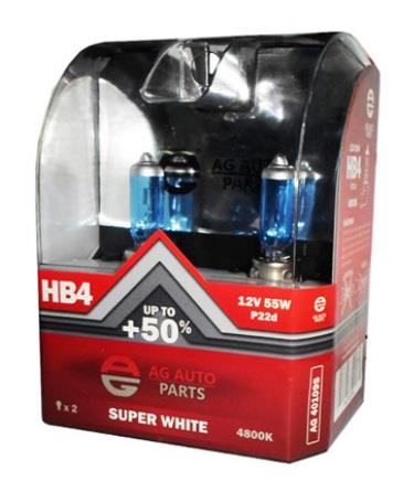 Лампа галогенная HB4 12V 55W (AG40109S) Ag autoparts AG 40109S (Ag autoparts: AG 40109S)