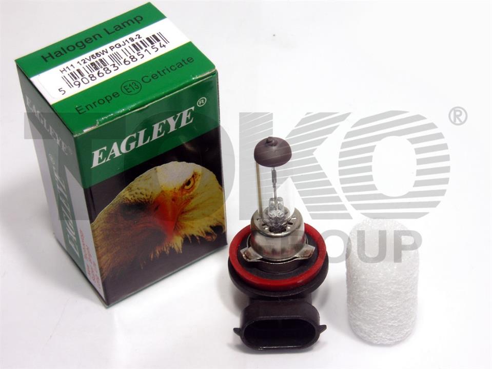 Лампа галогенная H11 12V 55W (T9200004EAGLEYE) Toko T9200004 EAGLEYE (Toko: T9200004 EAGLEYE)