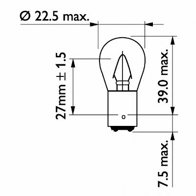 Лампа накаливания (PHILIPS: 13402CP)