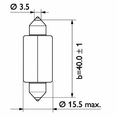 Лампа накаливания (PHILIPS: 13850CP)