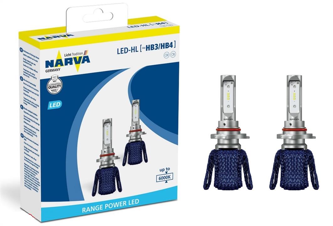 Лампы светодиодные комплект Narva Range Power LED HB3/4 12V 16W 6000K (2 шт.) (180143000) Narva 180143000 (NARVA: 180143000)