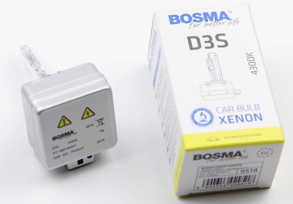 Лампа ксеноновая D3S 42V 35W (9518) BOSMA 9518 (BOSMA: 9518)