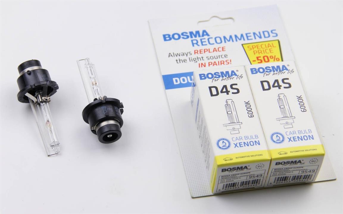 Лампа ксеноновая BOSMA D4S 42V 35W 6000K (2 шт.) (9549D) BOSMA 9549D (BOSMA: 9549D)