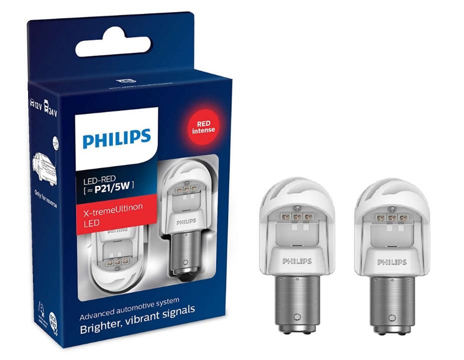 Лампа светодиодная Philips X-tremeUltinon LED gen2 P21/5W 12/24V BAY15d (2 шт.) (11499XURX2) Philips 11499XURX2 (PHILIPS: 11499XURX2)