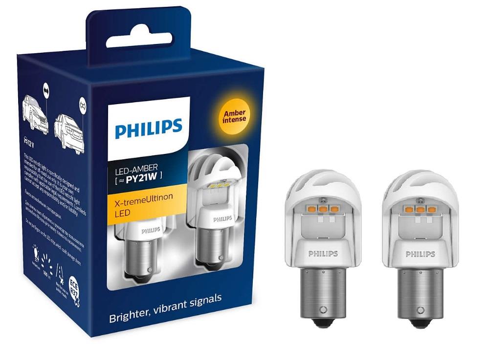 Лампа светодиодная Philips X-tremeUltinon LED gen2 PY21W 12V BAU15s (2 шт.) (11498XUAXM) Philips 11498XUAXM (PHILIPS: 11498XUAXM)