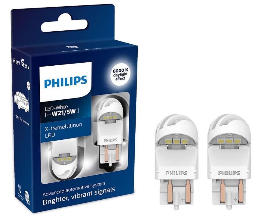 Лампа светодиодная Philips X-tremeUltinon LED gen2 W21/5W 12/24V W3x16q (2 шт.) (11066XUWX2) Philips 11066XUWX2 (PHILIPS: 11066XUWX2)