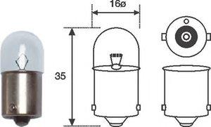 Лампа накаливания R5W 12V 5W (R5W12) Magneti marelli R5W 12 (MAGNETI MARELLI: R5W 12)