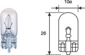 Лампа накаливания W3W 12V 3W (W3W12) Magneti marelli W3W 12 (MAGNETI MARELLI: W3W 12)