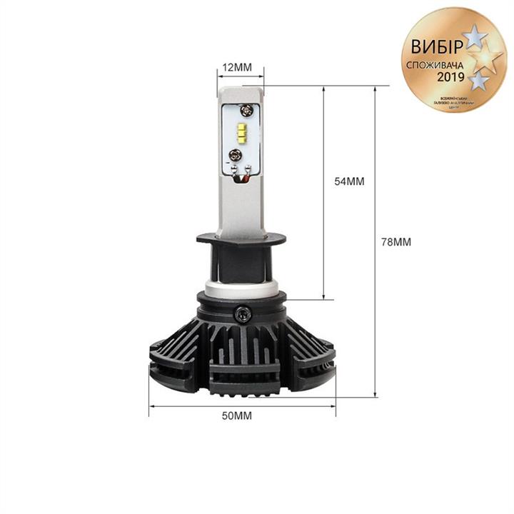 Лампы светодиодные комплект Carlamp Day Light H1 12V 6000K (2 шт.) (DLH1) Carlamp DLH1 (Carlamp: DLH1)