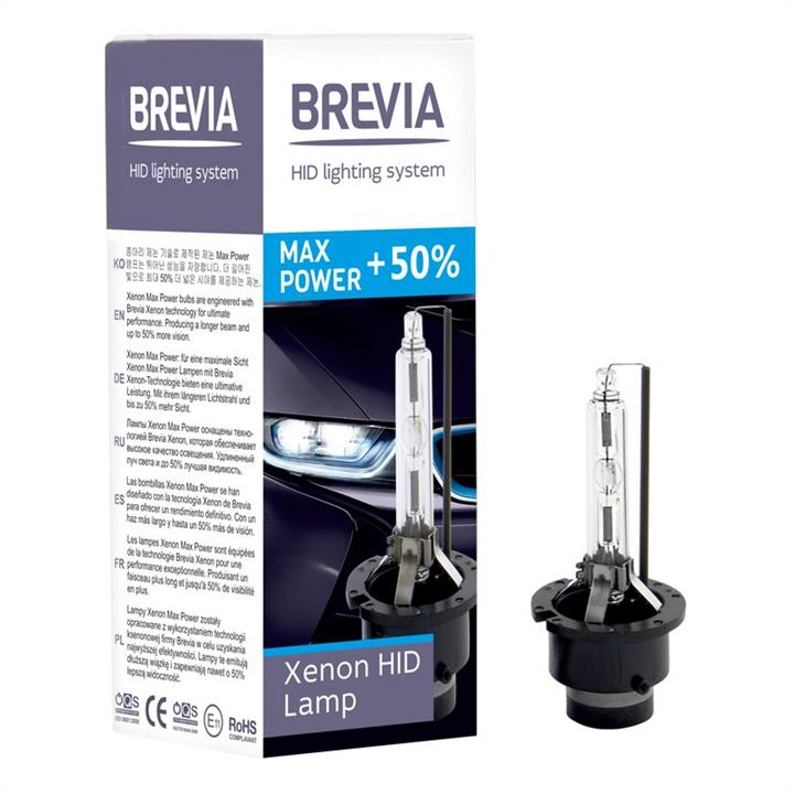 Лампа ксеноновая Brevia Max Power +50% D2S 85V 35W (85215MPC) Brevia 85215MPC (Brevia: 85215MPC)