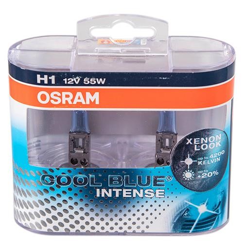 Автолампа OSRAM Cool Blue Intense +20% H1 12V  55W P14.5s (64150CBI-HCB BOX) (64150CBIBOX) Osram 64150CBI BOX (OSRAM: 64150CBI BOX)