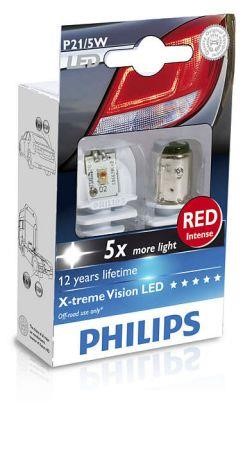 Лампа светодиодная Philips X-Treme Vision LED P21/5W 12/24V BAY15d (38420830) Philips 38420830 (PHILIPS: 38420830)