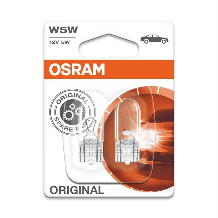 Лампа накаливания W5W 12V 5W (2825BLI2) Osram 2825-BLI2 (OSRAM: 2825-BLI2)