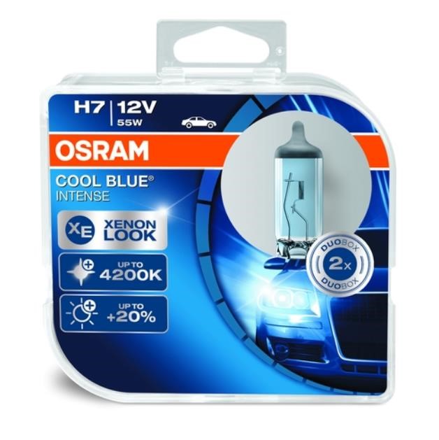 Лампа накаливания COOL BLUINTENSН7 12V 55W PX26D (64210CBIHCBDUO) Osram 64210 CBI HCB DUO (OSRAM: 64210 CBI HCB DUO)