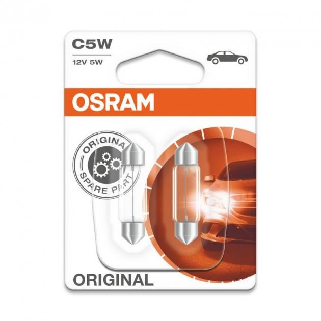 Лампа накаливания C5W 12V 5W (6418BLI2) Osram 6418-BLI2 (OSRAM: 6418-BLI2)