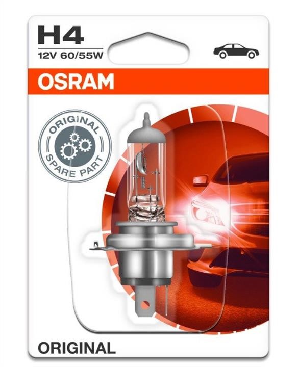 Лампа галогенная Osram Original H4 12V 60/55W (64193BLI) Osram 64193-BLI (OSRAM: 64193-BLI)