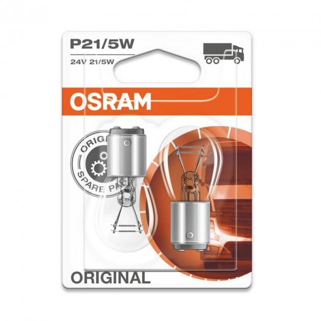 Лампа накаливания P21/5W 24V 21/5W (7537BLI2) Osram 7537-BLI2 (OSRAM: 7537-BLI2)