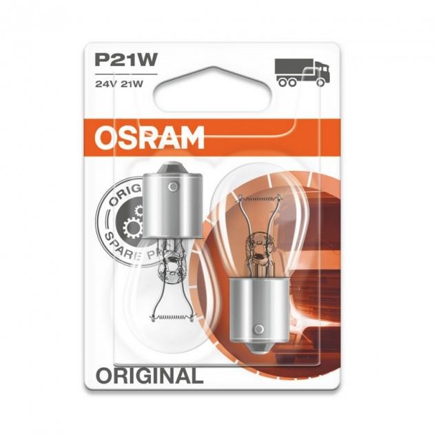 Лампа накаливания P21W 24V 21W (7511BLI2) Osram 7511-BLI2 (OSRAM: 7511-BLI2)