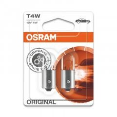 Лампа накаливания T4W 12V 4W (3893BLI2) Osram 3893-BLI2 (OSRAM: 3893-BLI2)