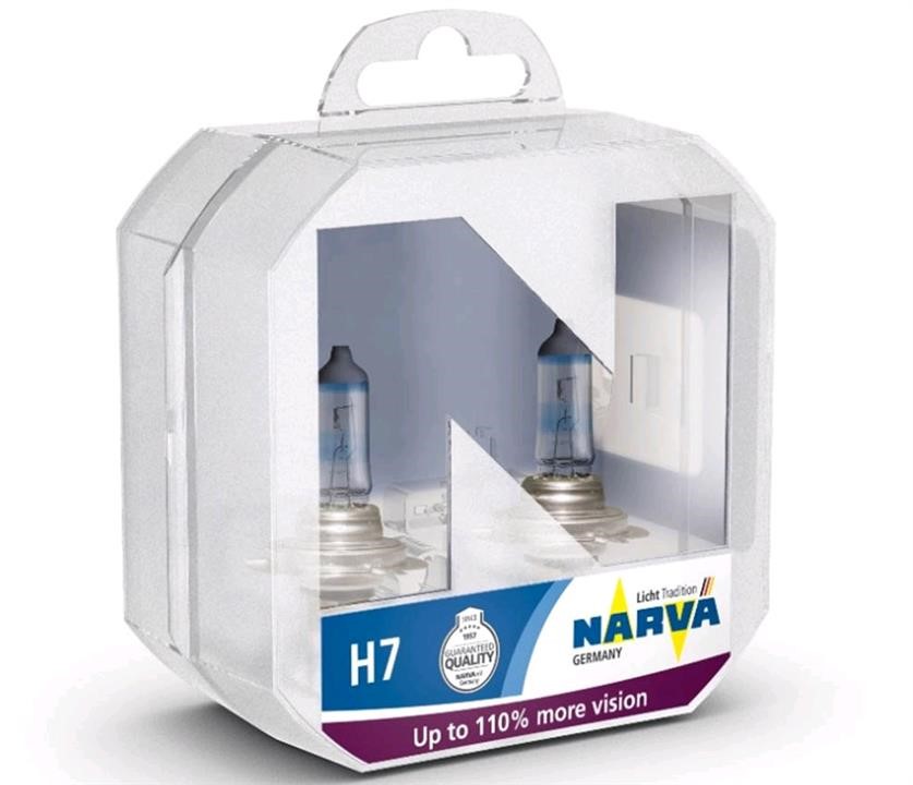 Лампа накаливания SET H7 12V 55W PX26d RANGE POWER +110 (к-т 2шт) (48062S2) Narva 48062S2 (NARVA: 48062S2)