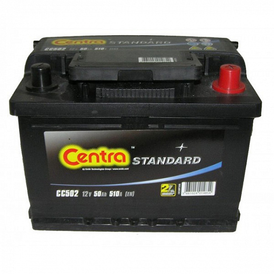 Аккумулятор Centra Standard CC502 (50 А/ч), 510A R+ (CENTRA: CC502)