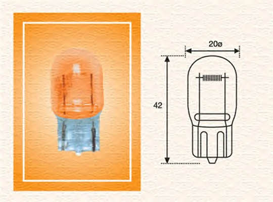 Лампа накаливания желтая WY21W 12V 21W (002052300000) Magneti marelli 002052300000 (MAGNETI MARELLI: 002052300000)